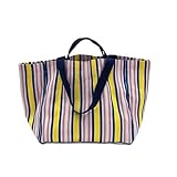 [キーストーン] マーケットバッグ マーキュリー ネイビー/イエロー