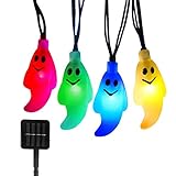 ONEVER Holloween Ghost Led String Light | Outdoor 20ft/6m 30 Leds Solar Power String Light | Waterpr