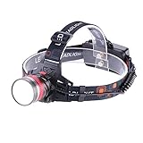 BONERY（ボーナリ）LED 高輝度ヘッドライト ズーム機能あり 充電式 18650バッテリー付き 1800LM PSE認証済 4モード発
