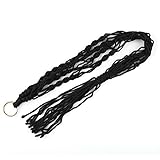 BAIRUN 花卉園芸 植物ホルダー プラントハンガー 吊りスタンド プラントハンギング インテリア飾り用 鉢 ポット ポリエステル 100cm 4脚 白 赤 黒 三色 (黒)