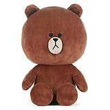 LINE FRIENDS(ラインフレンズ ) Brown&Cony シーズン5 座っている ぬいぐるみ [並行輸入品] (Jumbo, Brown)