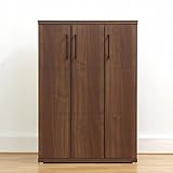 日本製 シック 幅80cm ロータイプシューズボックス 完成品 (ブラウン)