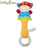 Babyfansおしゃぶり付き　抱っこぬいぐるみベビー用おもちゃ　なめても安心 　産院から帰ったその日から泣く子もケロリ（４種類のかわいい動物）　おしゃぶり 新生児　 鈴入り ラトル (ネコ)