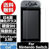 Nintendo switch 保護フィルム ブルーライトカット ガラスフィルム 日本製強化ガラス 任天堂 スイッチ 日本語説明付き