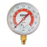 文化貿易工業:高圧側圧力計(赤) ＜RGBH-80＞ 型式:RGBH-80