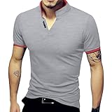 [Yammkia] 半袖 Tシャツ メンズ おしゃれ トップス 接触冷感 涼しい 夏服 かっこいい ワイシャツ 無地 ティーシャツ 伸びる 