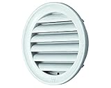 丸型ガラリ ステンレス網付シルバーホワイト SGM-125　　新協和