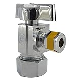 LASCO 06-9263 Angle Stop Quarter Turn Ball Valves, 5/8-Inch Compression Inlet X 1/4-Inch Compression