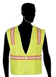 Liberty HiVizGard Polyester Mesh General Purpose Surveyor Vest with 2 Wide High Contrasting Reflecti