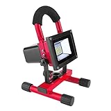 Demiawaking LED投光器 作業灯 ポータブル投光器 キャンプ 夜間作業 防水防塵 長時間点灯 軽量 60W（DICN認証）レッド 3#