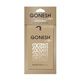 GONESH(ガーネッシュ)ハンギングエアフレッシュナー(吊り下げ型芳香剤)ココナッツ(トロピカルなココナッツの香り)1枚