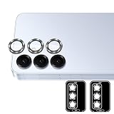 【2枚セット】 対応 Galaxy S25 カメラフィルム 保護カバー (2枚) アルミ合金製＋AR高透過率強化ガラス レンズ全面保護 対応 ギャラクシーS25 レンズフィルム 強化カメラ保護フィルム 黒縁取り 露出オーバー防止 全面吸着 高透過率、硬度9H、スクラッチ防止、飛散防止、指紋・汚れ防止、気泡ゼロ 【FAMROLLS正規品】