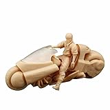 ZEDACA 1/64 モトコンポバイクに乗るモデルミニチュアフィギュアマンは自分で着色する必要があります-#1