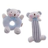 Baosity 全2種類　ハンドベル　ベビー　ぬいぐるみ　うさぎ - ブルーベア