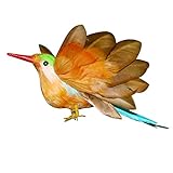 Dovewill 現実的　人工鳥　全11種選択　人工フェザー　手作り　デコレーション　置物　デザイン小物　ガーデン　インテイア　 - ハチドリ
