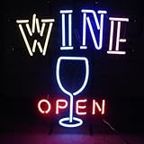 ネオンサイン ワイン オープン WINE OPEN ネオン管 ネオンライト 店舗照明 ガレージ アメリカン雑貨
