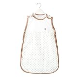 Luyusbaby ガーゼ ベビースリーパー夏 寝袋 着用できる毛布　水玉　ブルー
