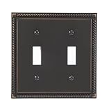 Amerelle 54ttvb Georgian 2 Toggle Wallplate , Aged Bronze
