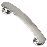 Southern Hills sh3865-sn-5つや消しニッケルキャビネットPulls、ネジSpaced 3.75インチ、4.9インチ、サテンニッケルキャビネットハンドル長、5パック合計Pulls