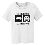 デジタルTシャツショップbaby-boys See The Baconベーコンを食べる US サイズ: S カラー: ホワイト