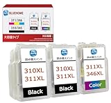 BC-310 / BC-345 BC-311 / BC-346 キャノン 用 インク 345 346 BC-345XL BC-346XL 詰め替えインク 345XL*2+346XL*1 合計3本 MP493 MX420 MP280 MX350 MP490 MP480 MP270 Ip2700 TS3330 TS3130S TS3130 TS203 TR4530 インク 純正 と併用可能