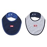 ノースフェイス THE NORTH FACE 2枚セット よだれかけ スタイ リバーシブル Baby Bib 2P トゥルーブルー×コズミックブルー