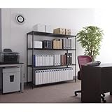 カラーメタルラック 【幅150cm/4段】 ブラック CMR-1515J