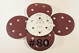 サンダー ダブルアクション用マジックペーパー 粒度 (#80) 100枚セット