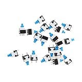 Hommy 8ミリメートルx8ミリメートル6ピンセルフロックスイッチボタン20個