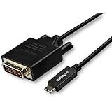 StarTech.com USB Type-C - DVI 変換ケーブル/3m/USB-C - DVI-D ビデオ変換/1080p/タイプC - DVIシングルリンク 映像コンバータ/Thunderbolt 3 互換/ノートPCをDVIディスプレイに接続 CDP2DVI3MBNL