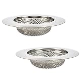 supplypro 2pcs Kitchen Sink Strainer 4.5 "ステンレススチールRustproof標準サイズメッシュカバーKitchen Sink Strainerシンクストッパ