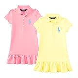 ポロ ラルフローレン POLO RALPH LAUREN ワンピース 女の子 キッズ 子供服 ビックポニー 半袖 6(5～6歳),BPピンク [並行輸入品]
