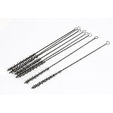 uxcell　ワイヤーブラシ　ボアブラシ　スチール　メタル　　ブラック　136g　28cm　８つ入り