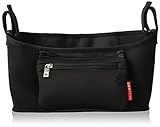 Joyoldelfベビーカー用バッグ　高品質！　仕分けバッグ　外出収納バッグ　ボルト入れ口　小手提げ　可調節スナップ　洗濯機洗い　多機能 (ブラック)