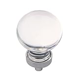 HickoryハードウェアGemstoneコレクションglasswithchrome 1 – 1 / 4インチ直径ノブ N/A HH075853-GLSN 1