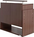 フィギュアラック ワイド収納付上置 ハイタイプ奥行39cm オプション品/ブラウン