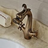 fmhjfisdシングルレバードラゴン洗面台蛇口_antique-brass