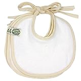 Imse Vimse Organic Cotton Terry Dribble Bibs - Natural by Imse Vimse [並行輸入品]