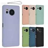 AQUOS sense8 シリコン ケース カバー スマホケース AQUOSsense8 おしゃれ ソフトケース 薄型 保護 耐衝撃 SH-54D SH54D SHG11 アクオス センス8 docomo au 楽天モバイル パープル A996AS8PU