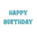 BOBORA Happy Birthday　文字 風船 「お誕生日おめでとうございます」　パーティー　５色　ブルー＆ローズ＆シルバー＆黄色い＆カラフル　アルファベット型