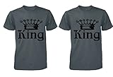 FASCIINO LGBT Matching Gay pridecouple Tシャツセット – キング(グレー)
