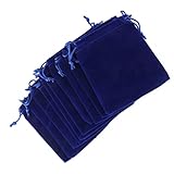 Frcolor ジュエリーポーチ アクセサリー 収納 巾着袋 柔らかい生地 ギフトバッグ ラッピング袋 高級ベロア調 柔らかい ジュエリー収