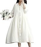 ワンピース レディース ロング 大きいサイズ WM251B2-J White M