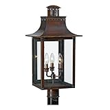 Quoizel CM9012AC Chalmers 26-Inch Jumbo Post Lantern, Aged Copper Finish [並行輸入品]