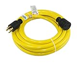 Conntek 20601-010 30-Amp 125/250-volt L14-30 4-Prong Transfer Switch/Generator Extension Cord, 10-Fe
