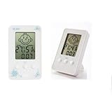 DG-4100/W デジタル温度計時間温湿度計 DG4100 White [並行輸入品]