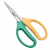 HONBAY Sturdy Trimming Scissors for Garden,Fruits and Grapes with Soft Grips and Bent Up Blade [並行輸入