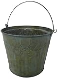 大橋新治商店 アンティーク調 ブリキ鉢カバー プランターカバー Tin pot レデリ ポット L 30-415