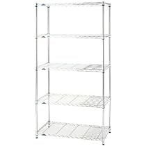 Amazon｜スチールラック 棚 収納 ラック シルバーラック