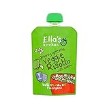 チーズ130グラムとキッチンの野菜のリゾット (Ella's) (x 4) - Ella's Kitchen Veggie Risotto with Cheese 130g (Pack of 4) [